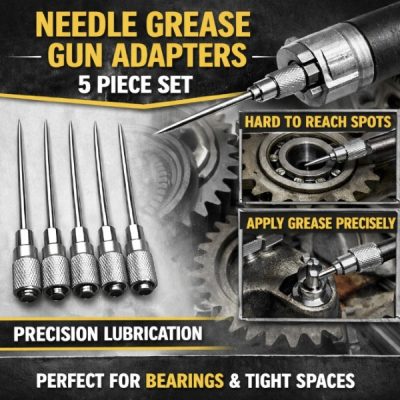 Adaptor pentru pistol de gresare cu vârf tip ac (set de 5) | GREASRA